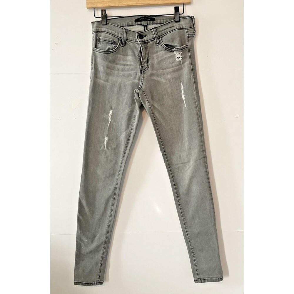 Flying Monkey Women's  Jeans 27 Gray Distressed skinny premium party